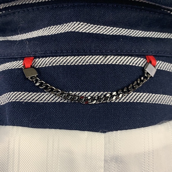 NWT Talbots Trench Coat Size Small Blue - Picture 11 of 17